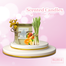 Scented Candles Peach Orange Lemongrass