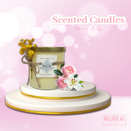 Scented Candles Rose Lily